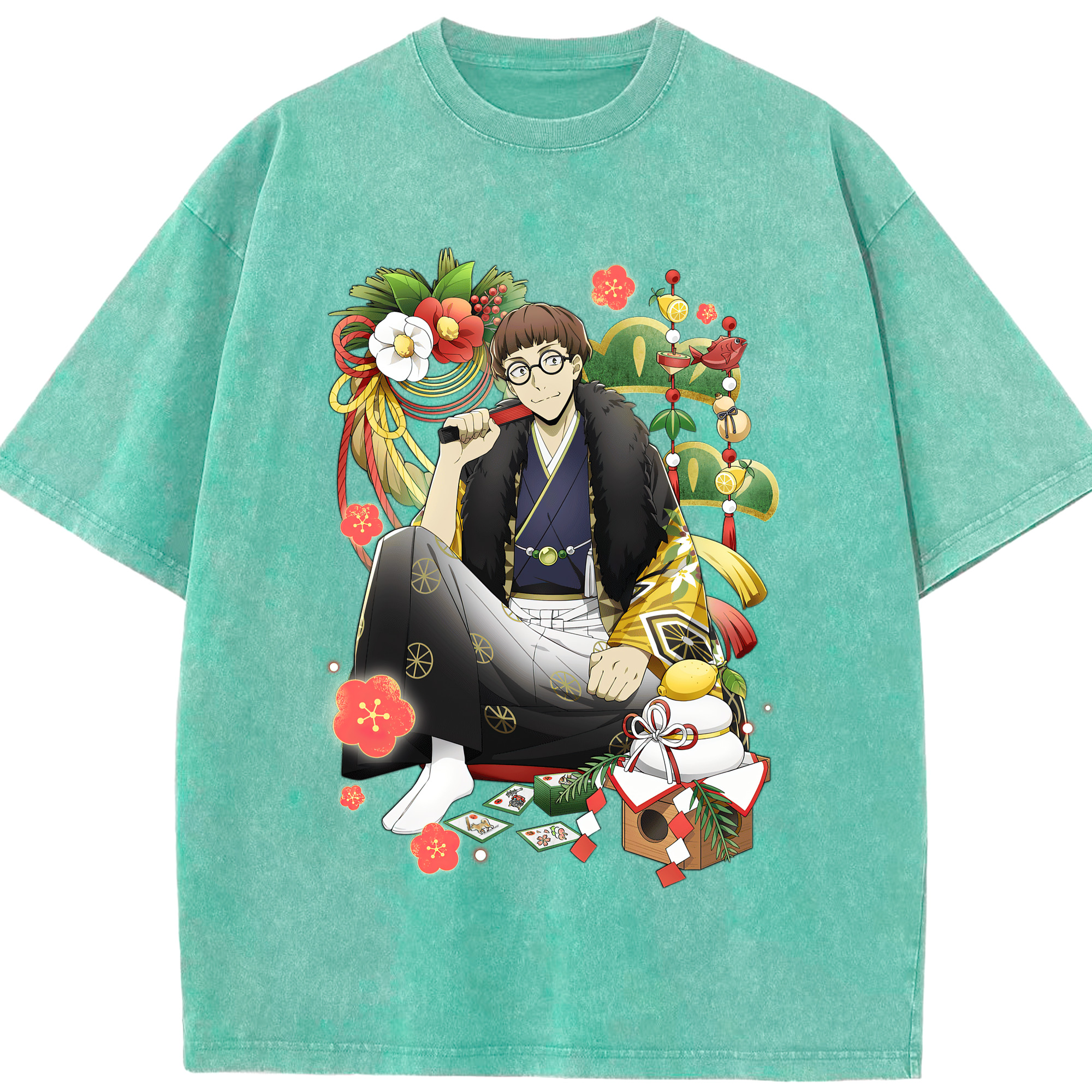 （画像用） 文豪ストレイドッグス Bungo Stray Dogs 綿100% ヴィンテージ風 半袖Tシャツ（フロントプリント）
